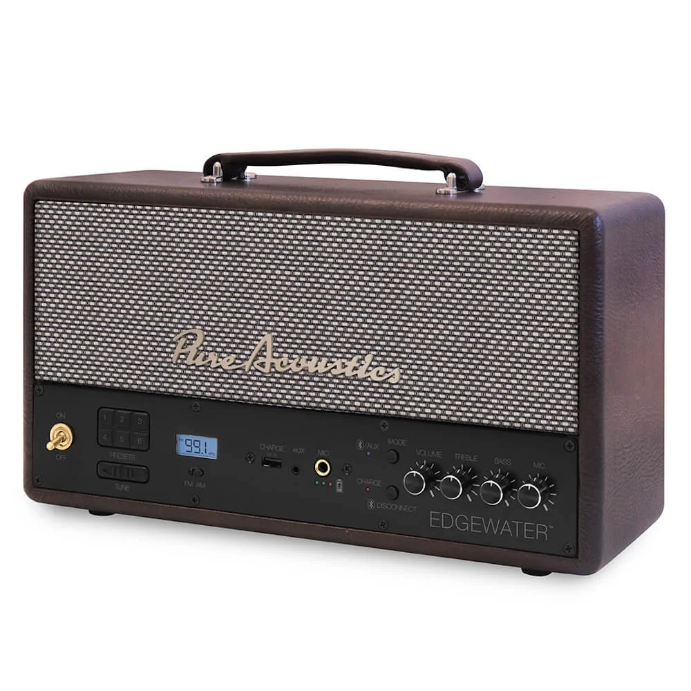 רמקול סטריאו בלוטות' נייד Pure Acoustics פיור אקוסטיקס EDGEWATER חום